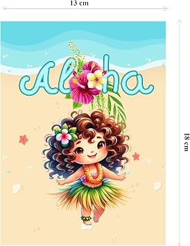 HEARTPOP Hula dance Pop Up Card, Handmade 3D Greeting Card For All Occasion, Birthday, Thinking of You, Anniversary, Thank you