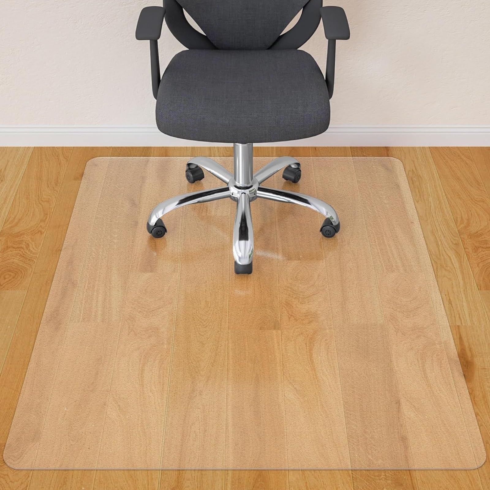 0 03 Waterproof Non-Slip PVC Floor Mat Transparent Computer Desk Chair Mat Transparent Rectangle Floor Protectors for Furniture