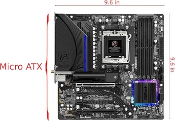 ASRock B650M PG Riptide WiFi AMD Socket AM5 Ryzen 7000 Series Processors Motherboard
