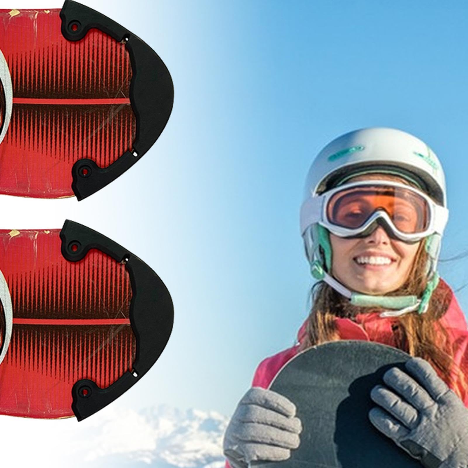Barra de protección flexible para tabla de snowboard, protector de nariz para longboard, cubierta para patineta