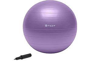 Gaiam Total Body Balance Ball Kit with 55cm Stability Exercise Yoga Ball