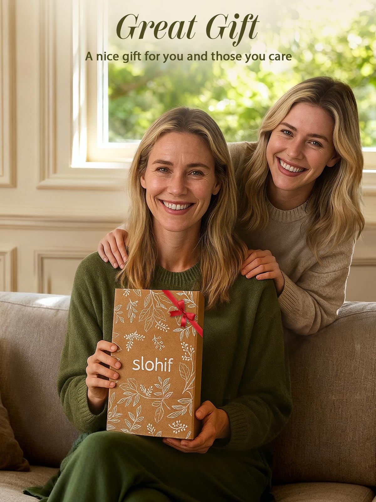 Slohif Długie silikonowe rękawice kuchenne odporne na wysokie temperatury dla kobiet, 2 szt., grzyby, 100% bawełna, antypoślizgowe i wodoodporne, silikonowe rękawice kuchenne z wieszakiem do pieczenia