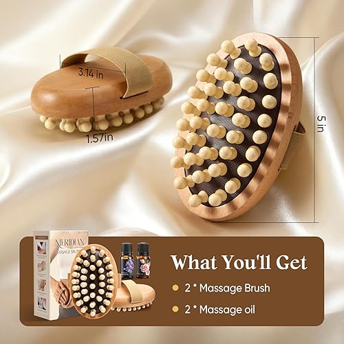 Miniatura 6 de 2 paquetes de herramientas de masaje de terapia de madera, cepillo manual de masaje meridiano para esculpir el cuerpo, herramientas de terapia de