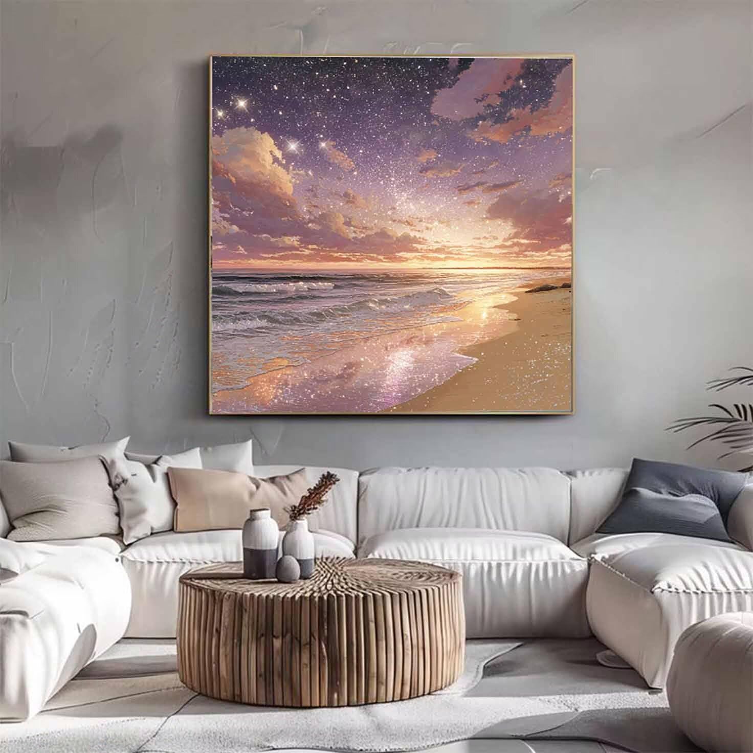 Plażowe zestawy sztuki diamentowej dla dorosłych, malarstwo diamentowe, krajobraz, kryształ, zestawy artystyczne, dla dorosłych, dzieci, DIY, 5D, kwadratowe, pełne wiercenie, haft, obrazy, rękodzieło