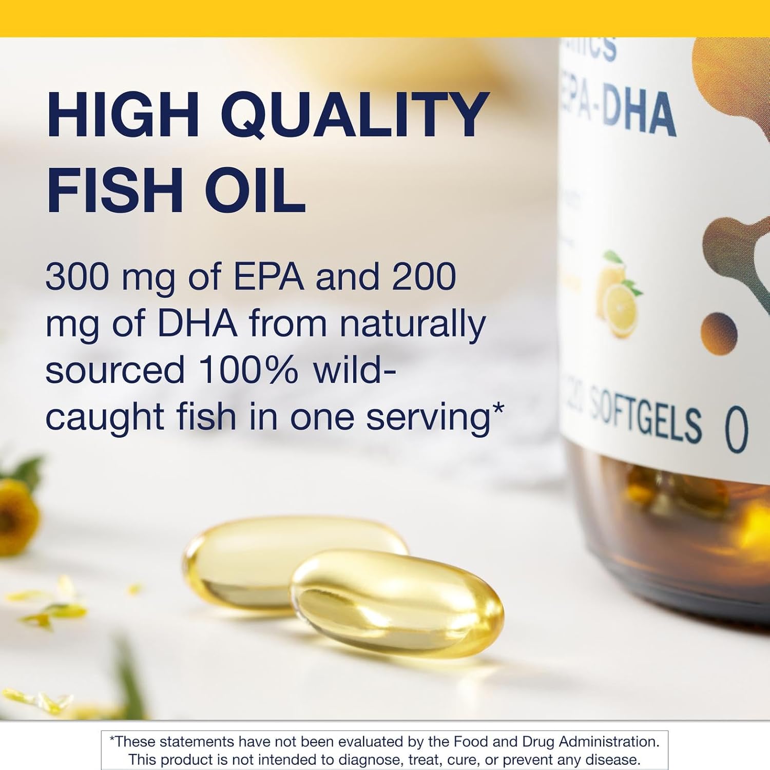 Metagenics OmegaGenics EPA-DHA 500 - High Potency Fish Oil Supplement for Cardiovascular Health* - Sustainably Sourced & Purity Tested - Non-GMO & Gluten-Free - 120 Softgels