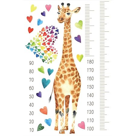 Amazon ウォールステッカー 身長計 記念 目盛り 子供部屋 動物 木 かわいい キリン 北欧 90 60cm シール式 装飾 おしゃれ 壁紙 はがせる 剥がせる カッティングシート Wall Sticker 雑貨 ガラス 窓 Diy プチリフォーム Meter Ds ウォールステッカー オンライン通販