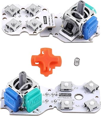 Epindon TMR Electromagnetic Replacement Stick Module Compatible with Victrix Pro BFG Controllers | Tactile Switch | Conductive Rubber is NOT Required | Both PS5 & Xbox Version | 2-PACK 80G
