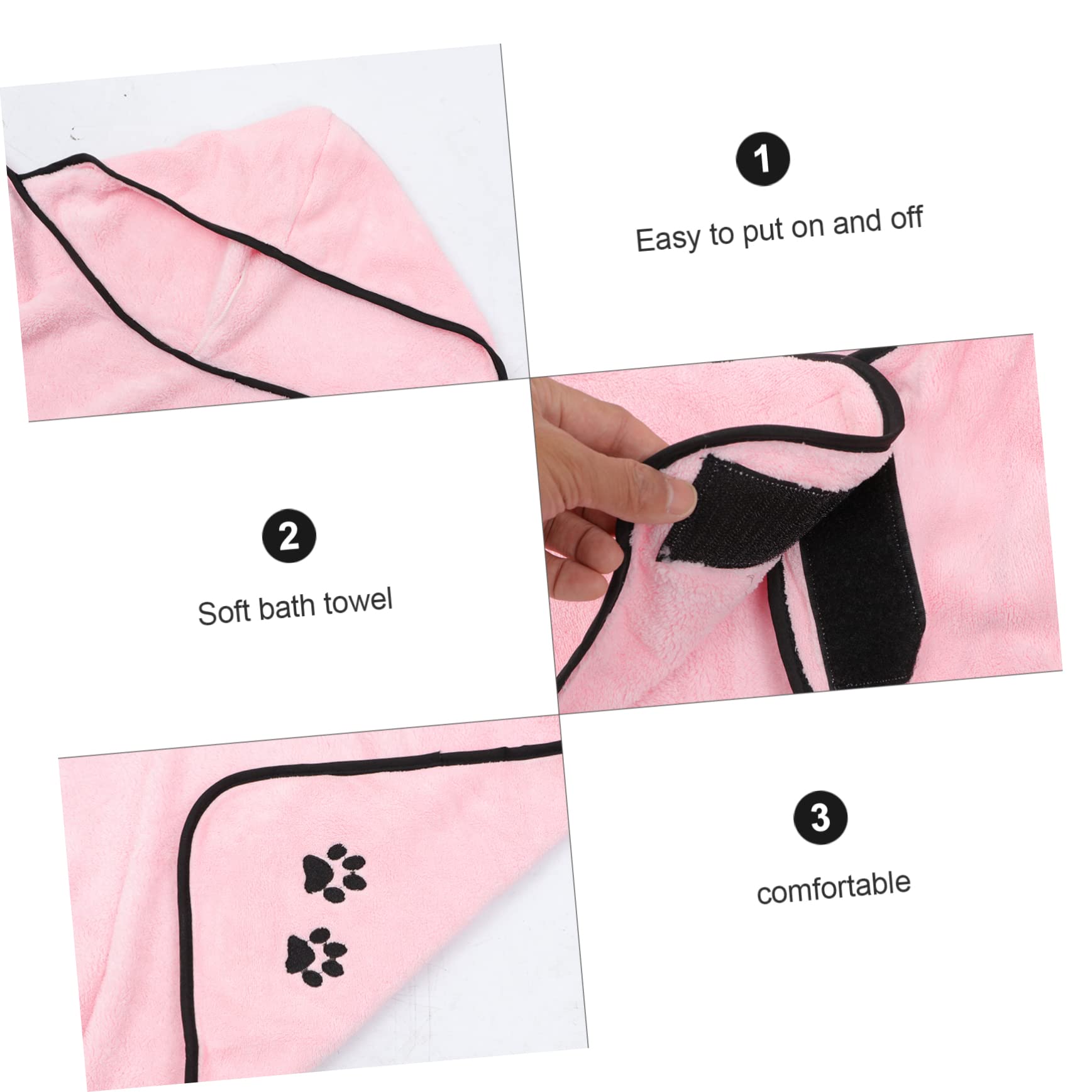 YARNOW Lot De 2 Peignoirs Super Absorbants pour Animaux De Compagnie Serviette De Bain pour Chien Et Chiot