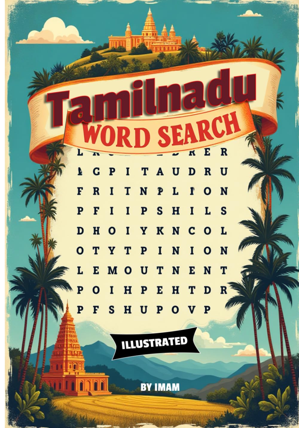 Tamilnadu Word Search Puzzle Book: Explore Tamil Nadu’s Cities, Temples, Beaches and Culture Through Fun Word Puzzles (Indian sub continent Word Search Puzzle Series)
