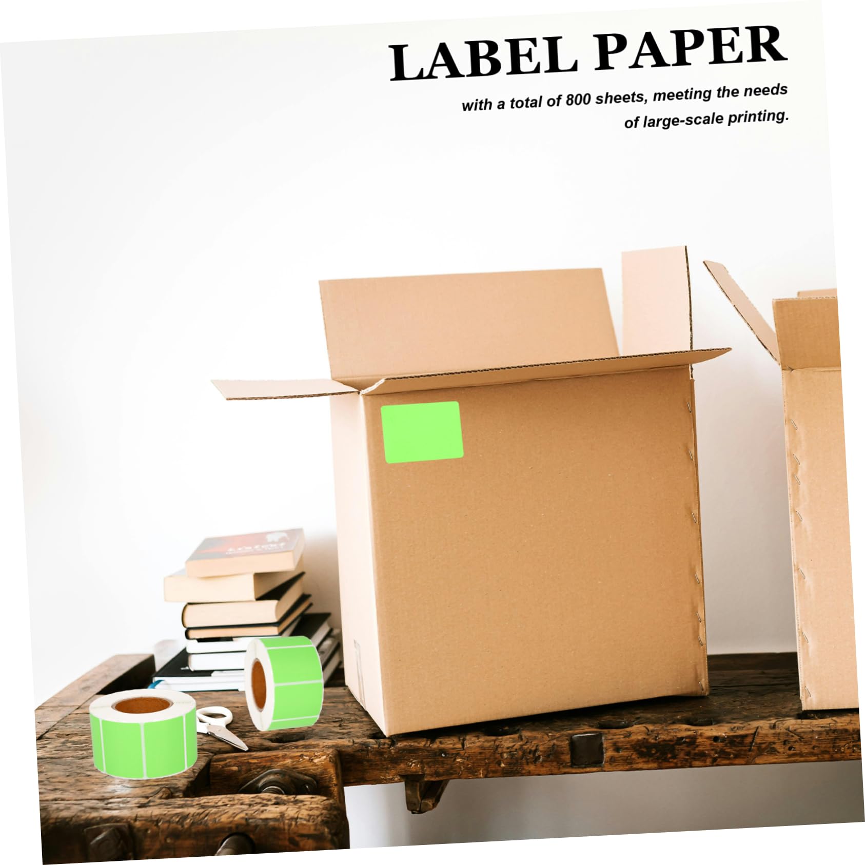 5rollen Farbige Wasserfeste Thermodrucketiketten Für Selbstklebendes Etikettenpapier Geeignet Für Büro Und Heimprojekte