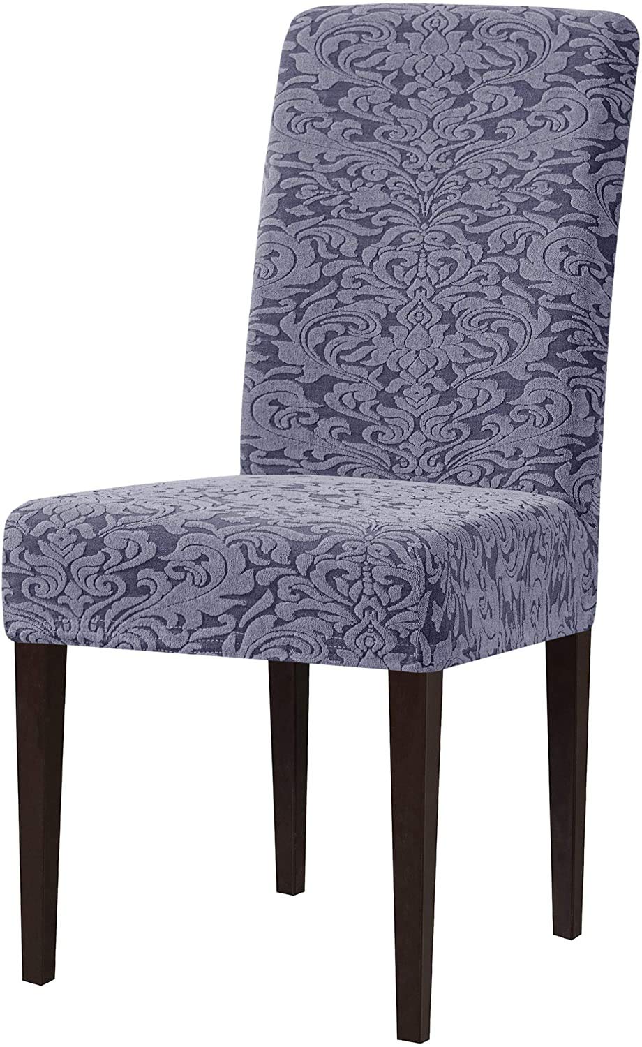 Housses de chaise salle à manger pour banquets et hôtels, style jacquard gris