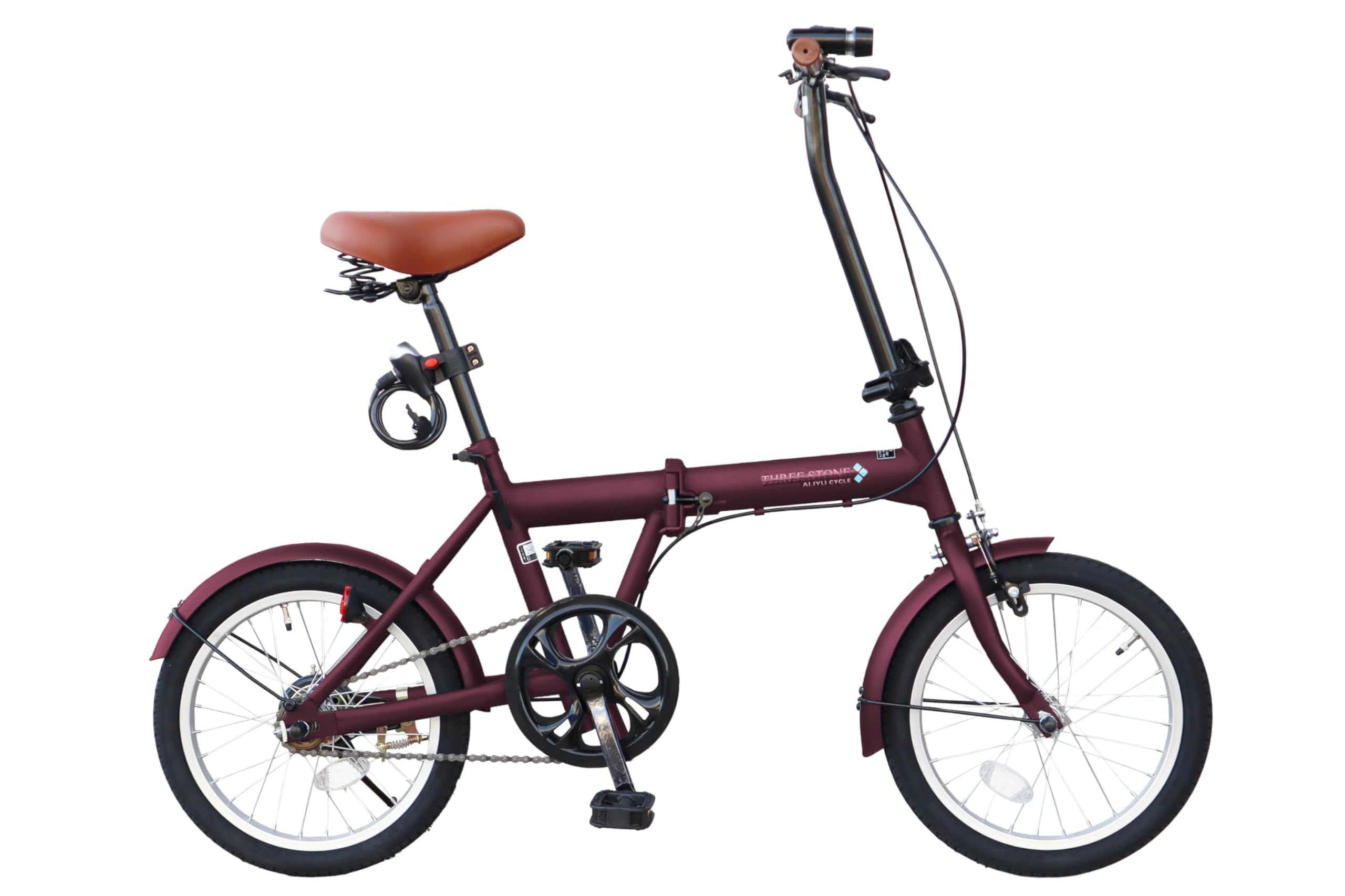 Amazon | THREE STONE 折りたたみ自転車 折り畳み自転車 16