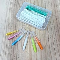 Vista 6 de 360PCS cepillos interdentales,Cepillo desechable de silicona blanda,Púas dentales flexibles Braces hilo dental herramientas de limpieza de dientes