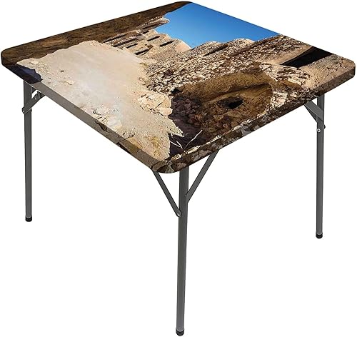 Manteles de galaxia, uno de los juegos abandonados de la película Túnez, funda elástica para mesa del desierto, se adapta a mesas de 40 x 40