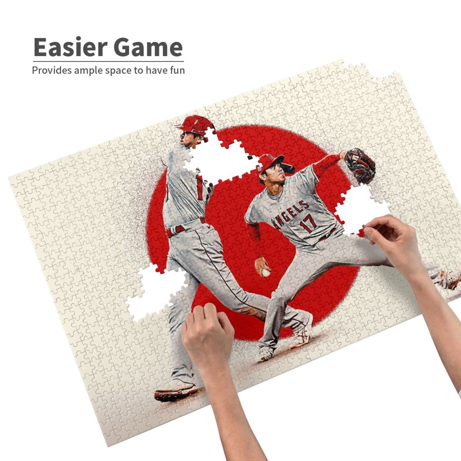 Amazon | 1000ピース ジグソーパズル 野球選手 大谷翔平 木製 50*75cm 