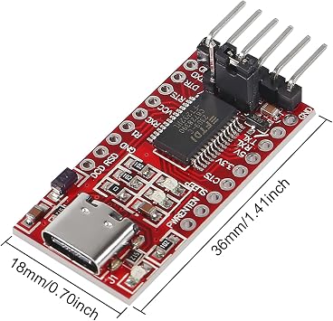 3Pcs FT232RL FTDI USB 3.3V 5.5V to TTL Serial Adapter Module for Arduino FT232 Pro Mini Port Type-C USB to TTL 232