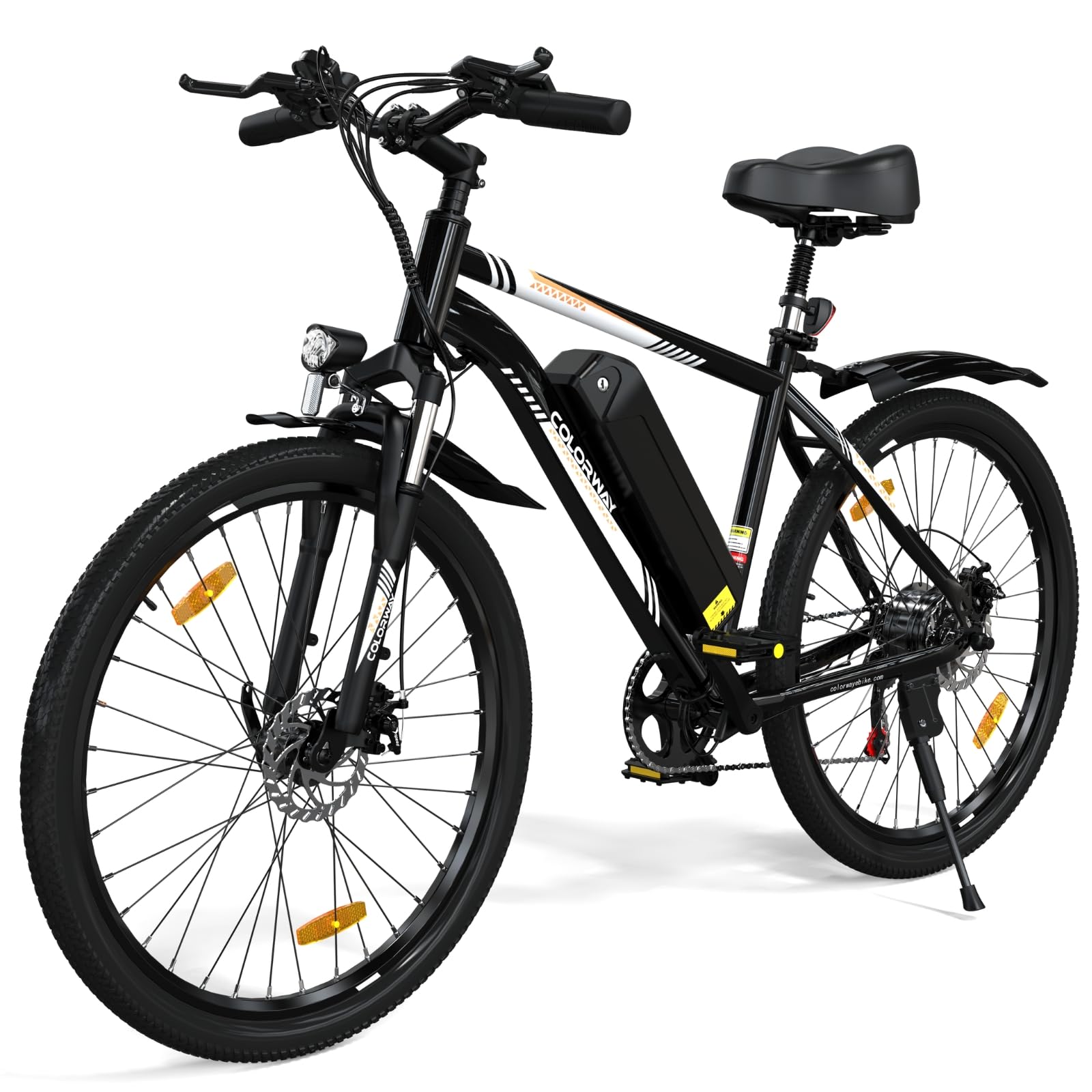 COLORWAY Bici Elettrica per Adulti, 26" Mountain Bike, Bicicletta Elettrica Commute E-bike con Batteria rimovibile 36V 15Ah, Display LCD, Doppio Freno a Disco ebike