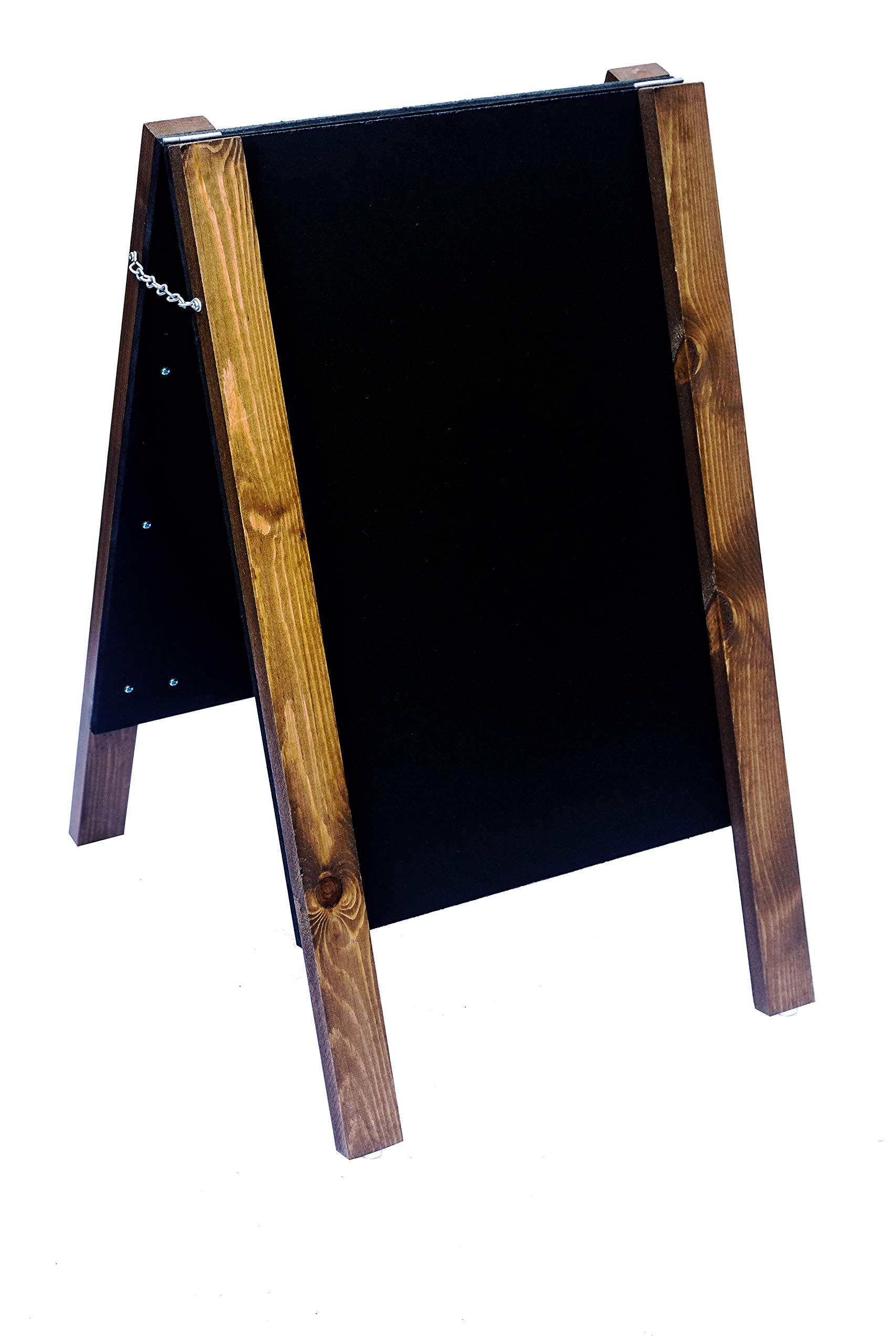 Large Professional Medium Oak A Frame Chalkboard/Blackboard. Fitted with Tough Melamine™ Hard Plastic, Non Porous Panels - Easy to Clean. 1000 x 610 for Chalk Markers and Chalk. Double Sided.