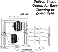 Vista 2 de Barras de seguridad para ventanas Grisham PP SPAG, Negro