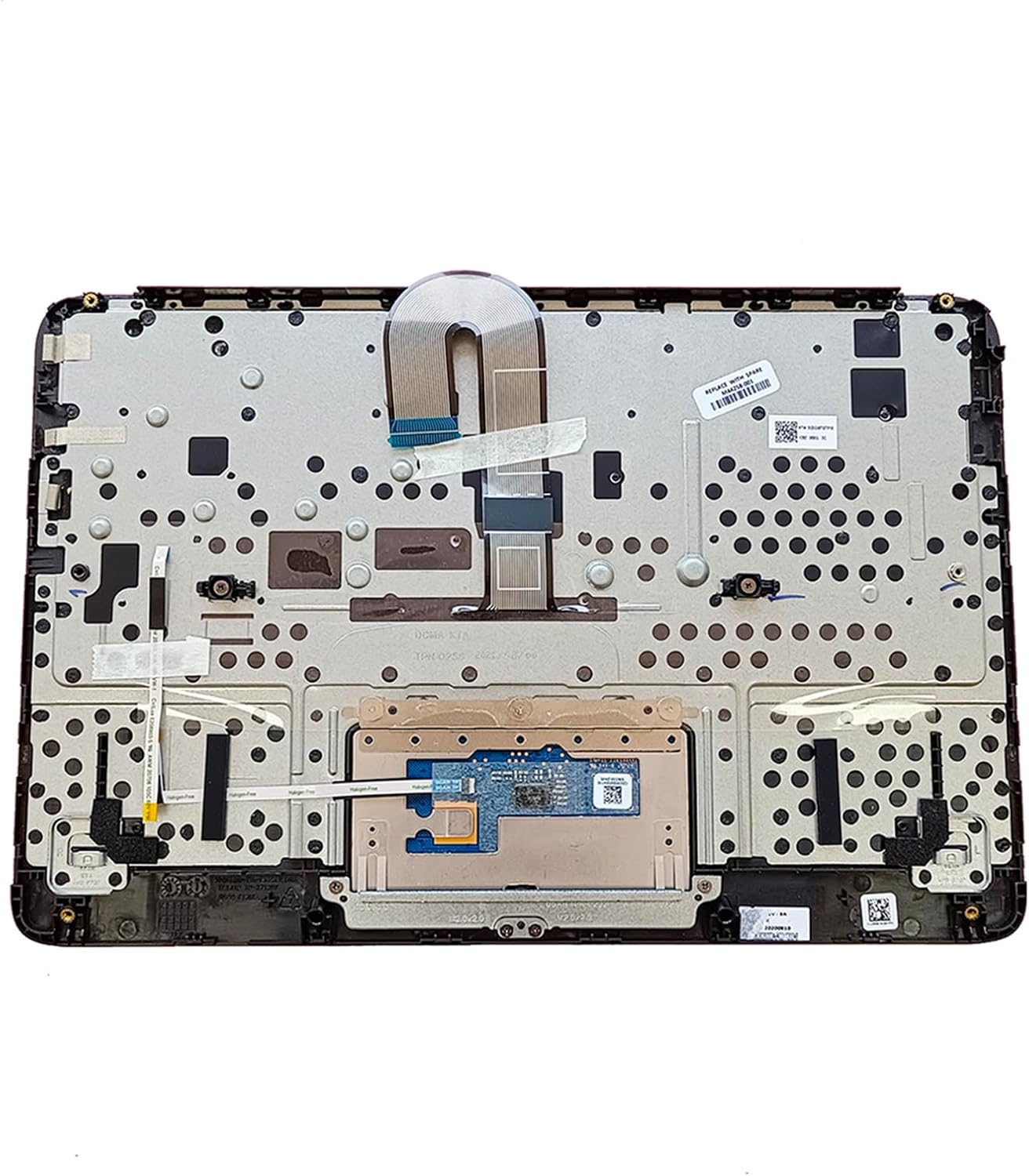 Replacement for HP Chromebook 11MK G9 EE Laptop Upper Top Cover Case Palmrest Keyboard Touchpad Assembly Part M44258-001 Black