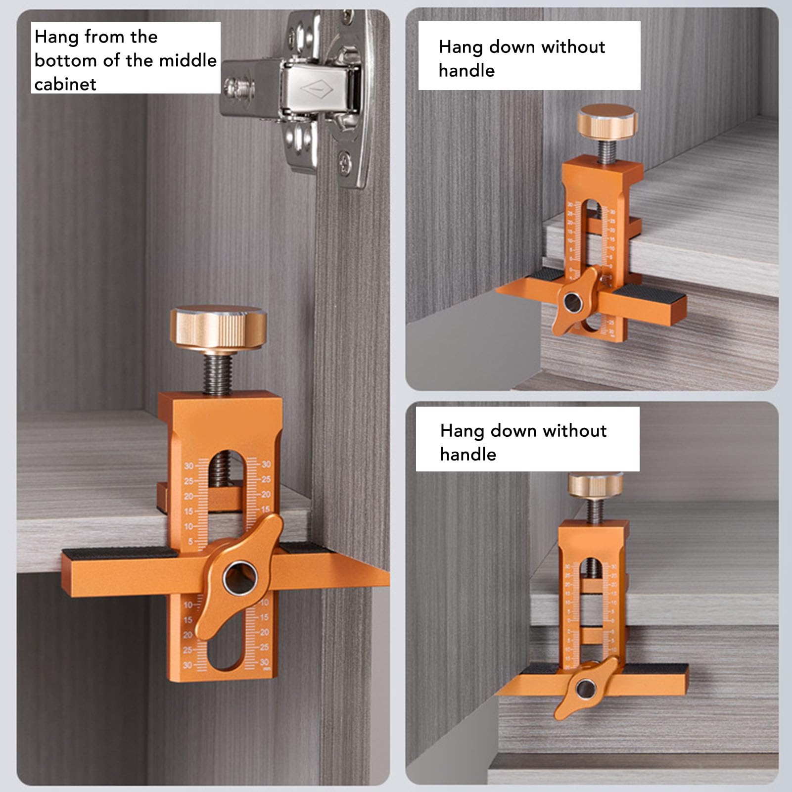 Cabinet Door Installation Positioner, Adjustable Cabinet Door Mounting Jig, Aluminum Alloy Cabinet Door Positioning Tool - Image 3