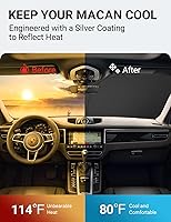 Vista 215 de Proadsy Parasol para parabrisas actualizado 2026, ajuste personalizado, Lexus NX 2022-2025 2026, 4 capas, plegable, protector de parasol frontal que