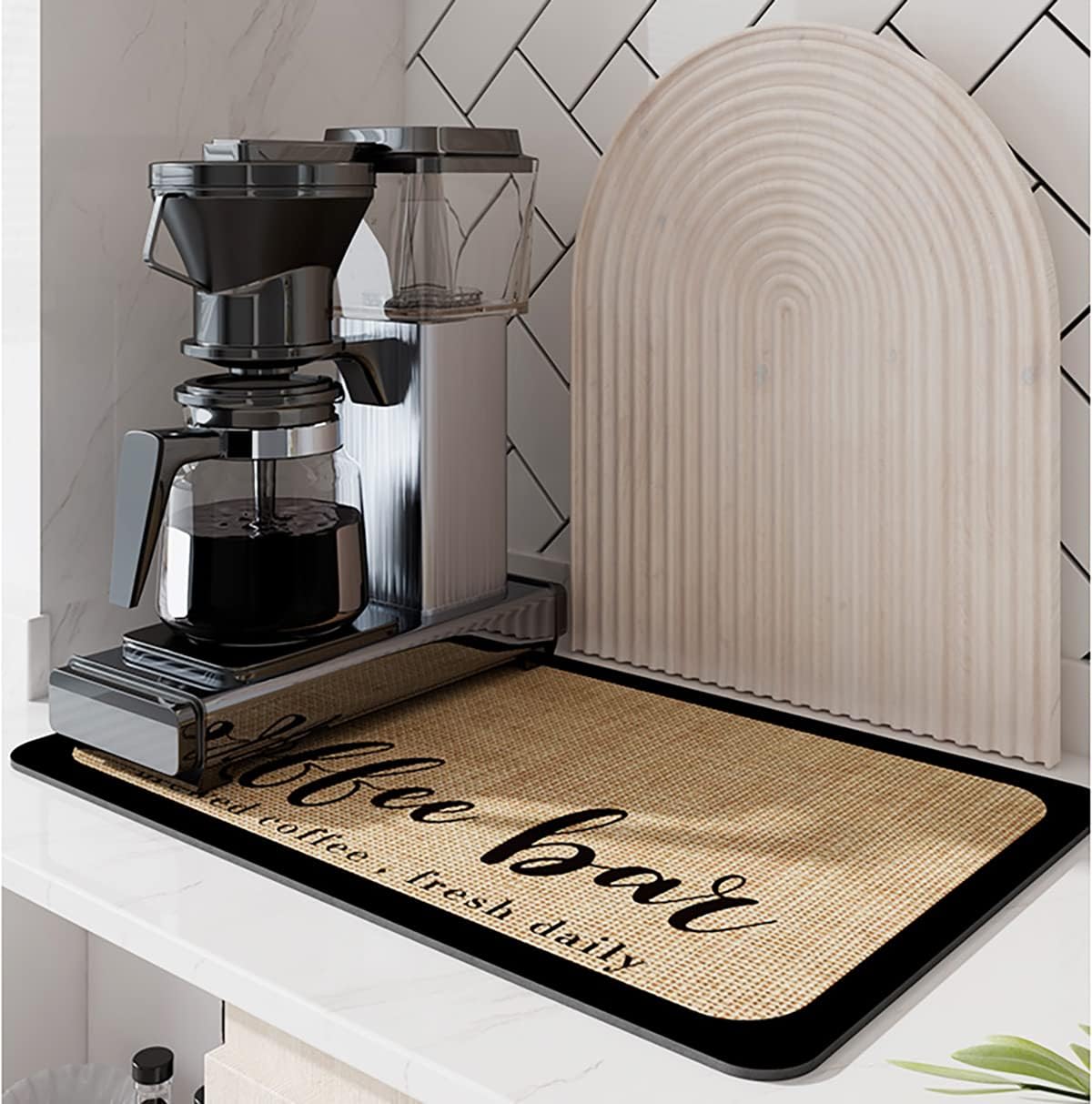 Acidea Coffee Mat Diatomaceous Earth Coffee Maker Mat for Countertops