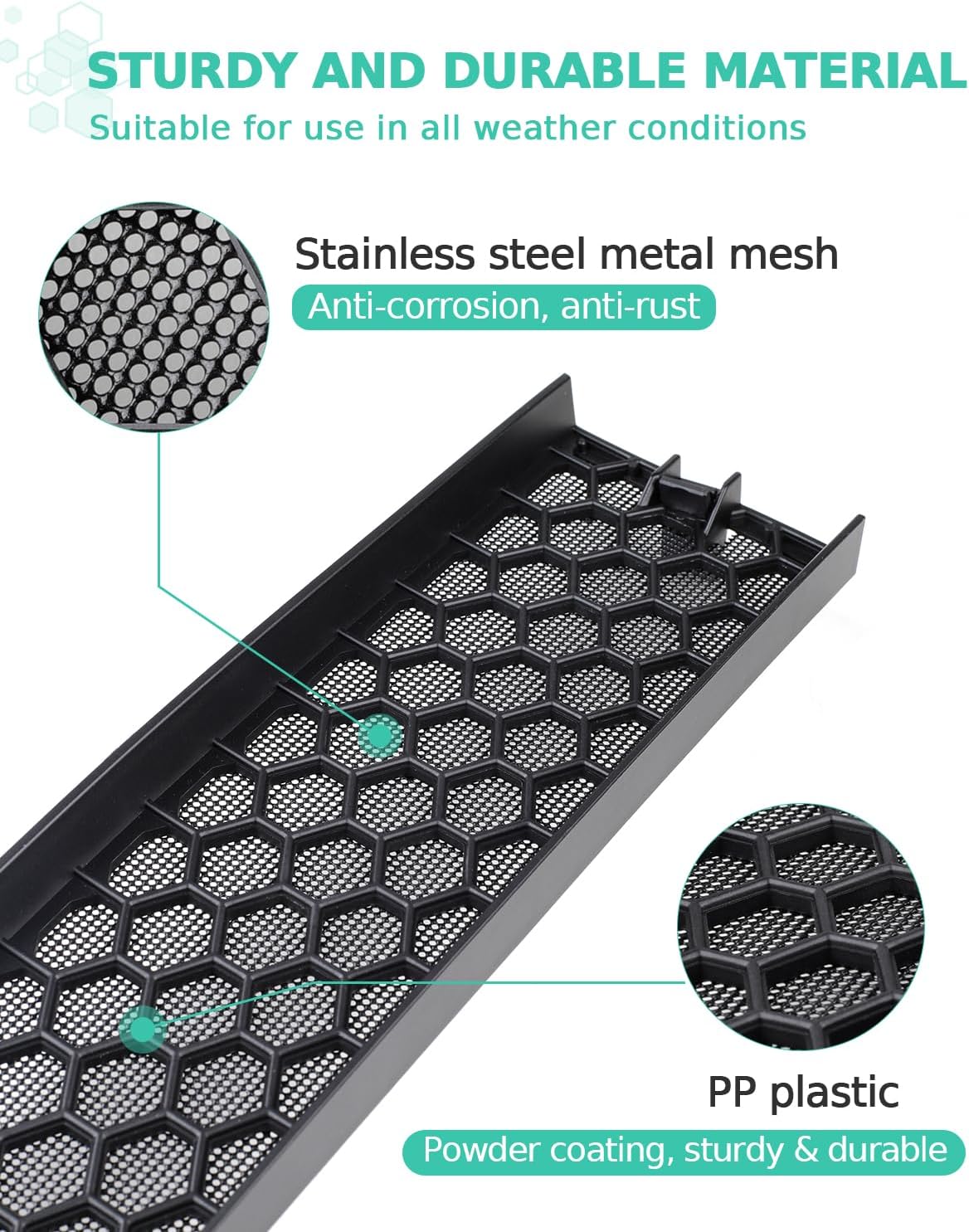 REFORM DESIGN Front Grill Mesh Insert Compatible with 2020-2025 Tesla Model Y, Air Vent Cover Guard Replacement for Tesla Model Y Accessories, Not for Juiper (2020-2025 Model Y)