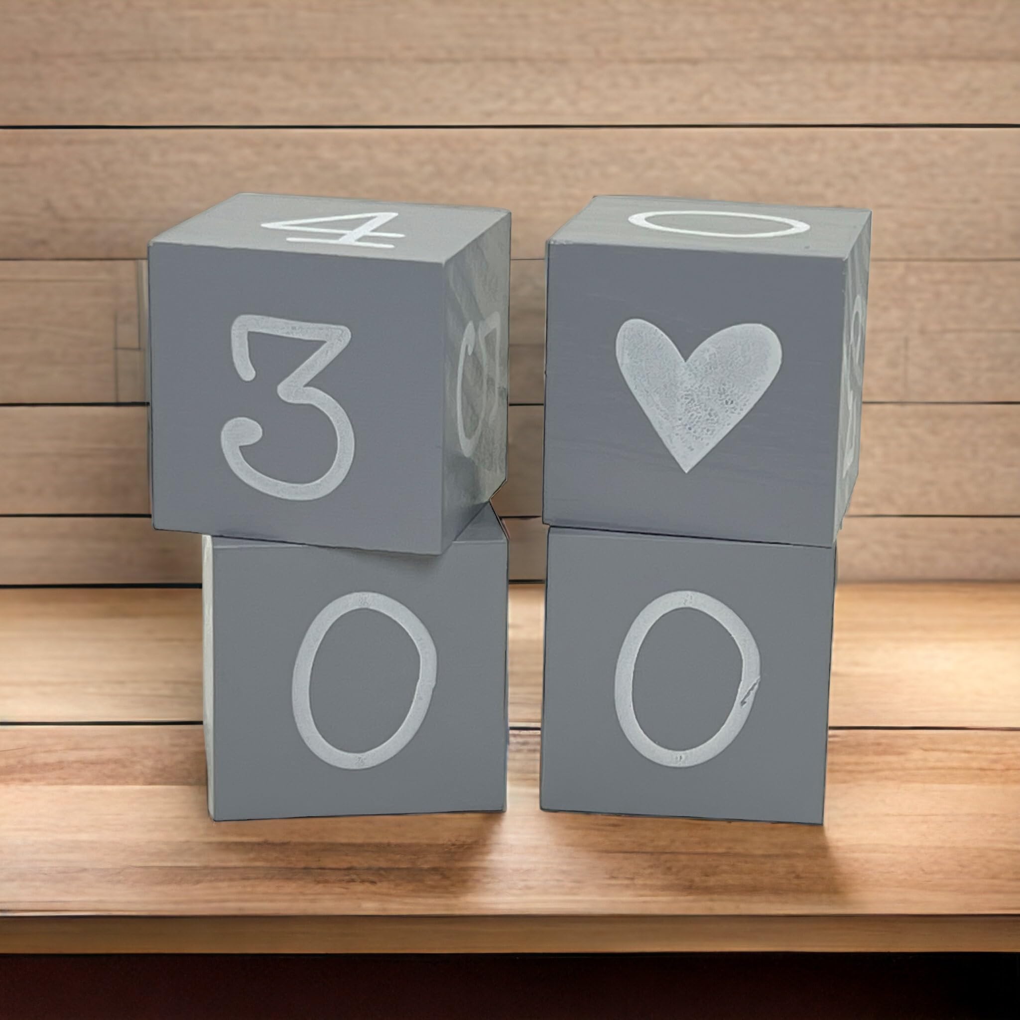 Calendario a cubi per il conto alla rovescia annuale in legno con barra tematica – calendario da tavolo permanente per anni – conteggio continuo dei giorni fino a 432 giorni per matrimoni, compleanni