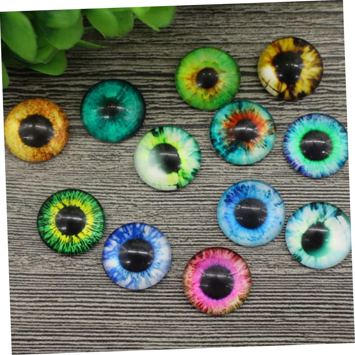 LALAFINA 100 Uds Ojos Falsos DIY Pegatina Ojos DIY Ojos De Animales Falsos DIY Para Muñeca Ojos Ojos De Simulación