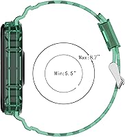 Vista 5 de REYDA Correa de silicona compatible con Xiao Mi Smart Band 7/Mi Smart Band 6/Mi Smart Band 5, suave y flexible y transpirable, pulsera de silicona