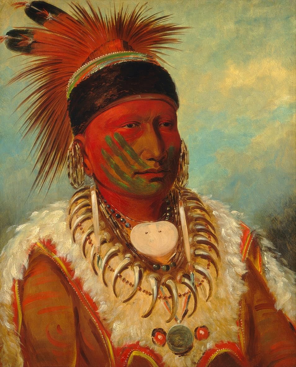 Impression Tableaux Graffiti Art Mural de Qualité Supérieure George Catlin Toile 60x90