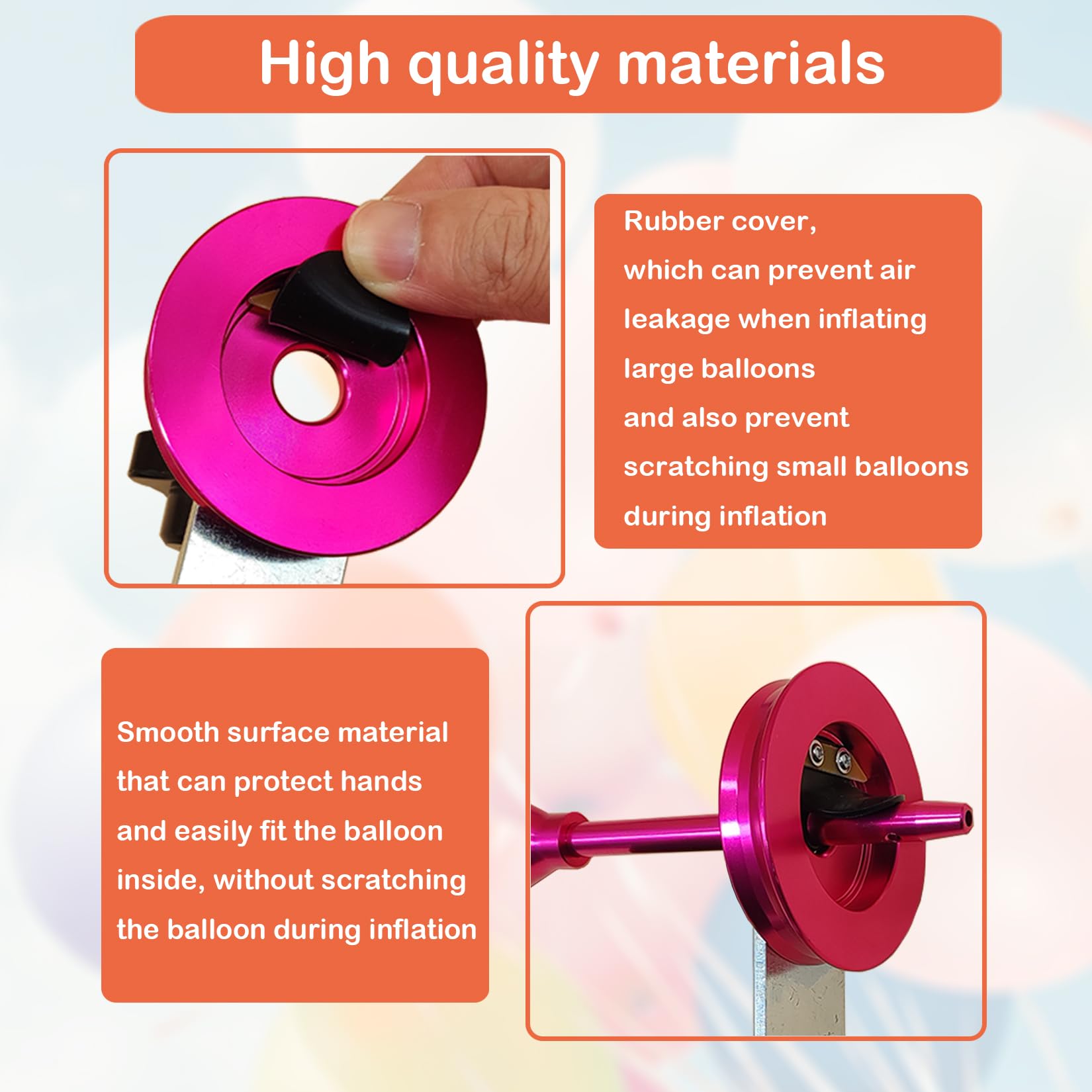 Macchina per Inserire Palloncini, Riempimento Rapido: 10 p/min | Strumento per Riempire Palloncini con Elio e Aria per Feste, Compleanni, Matrimoni, Set Creare Palloncino Dentro Palloncino