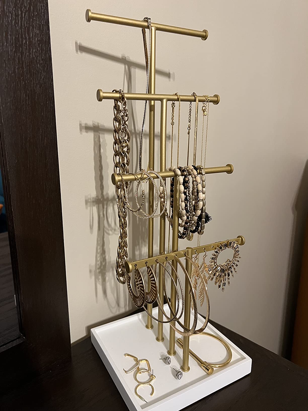 4/mo Finance Amazon Basics FourTier Jewelry Tree Stand White