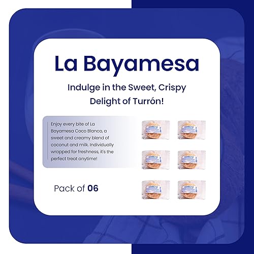 Miniatura 8 de La Bayamesa  Coco Leche  1.5 oz (42.5g)  Piezas envueltas individualmente  Bocadillo de coco y caramelo de leche de primera calidad  Yogur de coco