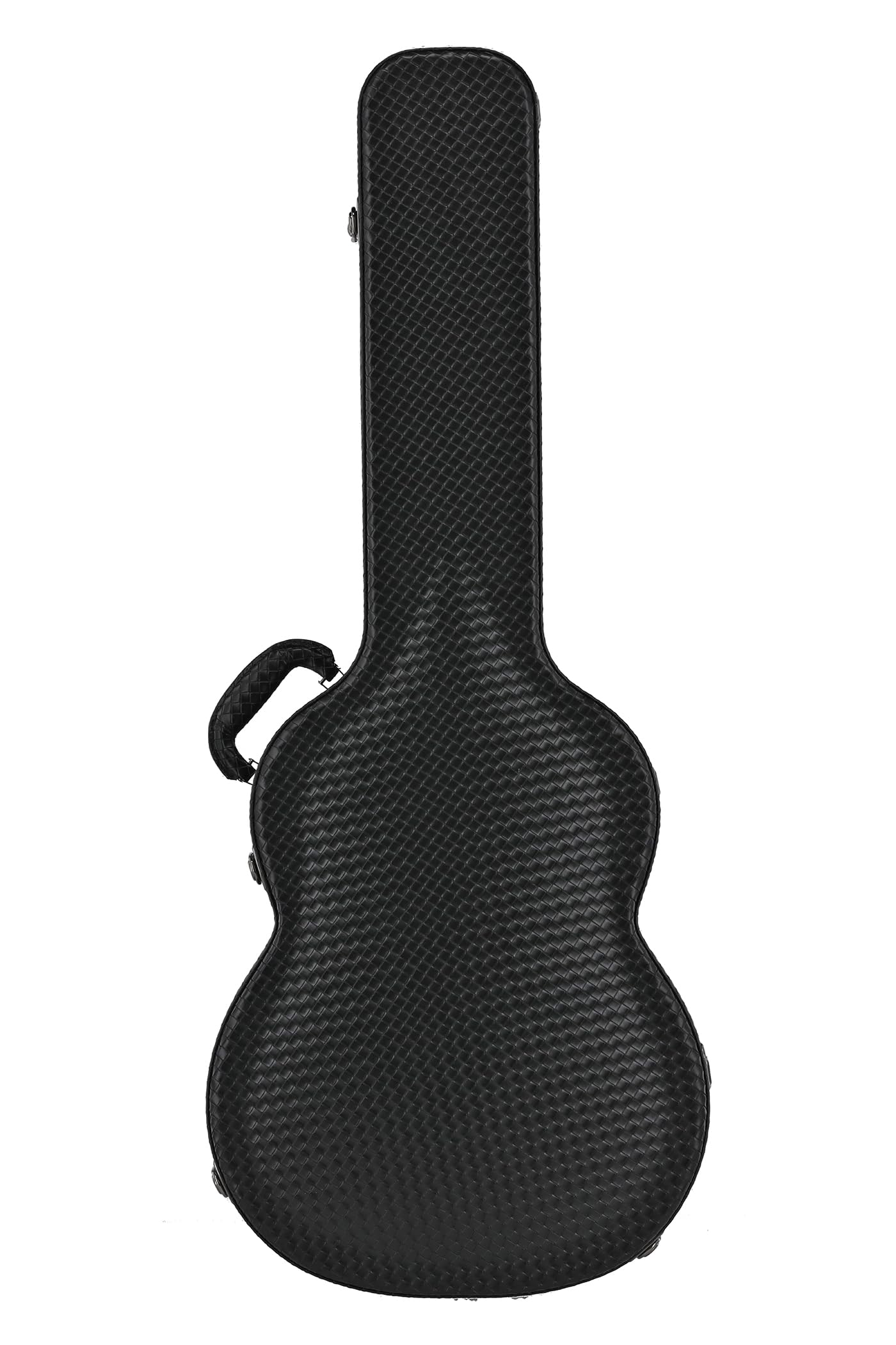 LUTHIER MANUEL RODRÍGUEZ Custodia per chitarra Vipera - Custodia rigida per chitarra classica - Anima in legno - Coperchio bombato - Nero - Scomparto per accessori - Igrometro