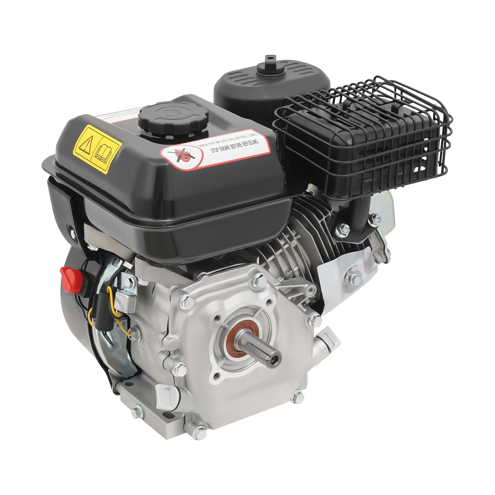 Benzinmotor Kartmotor, 4 Takt 7,5 PS Antriebsmotor mit Schaft Durchmesser 20 mm, 212cc Einzylinder Motor 3600 rpm für Karts Strandwagen Baumaschinen Industrieanlagen