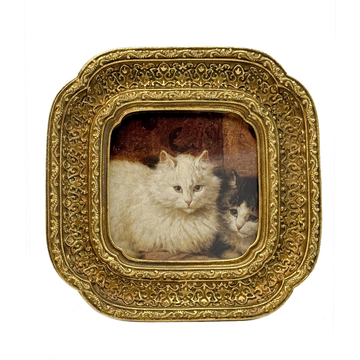 CISOO 3x3 Antique Vintage Gold Square Picture Frame