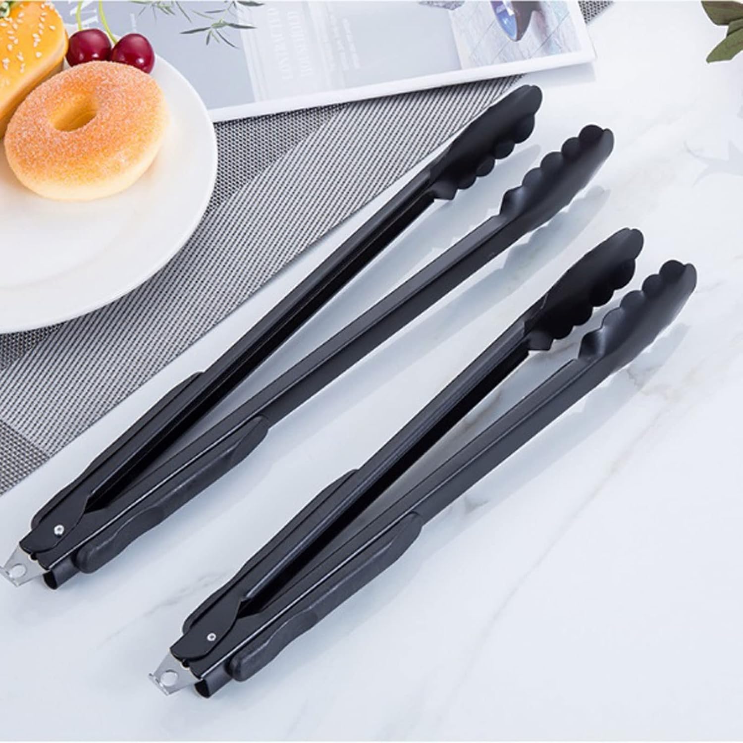Pliers 1pc Stainless Steel Food Tongs Barbecue Tong Bread BBQ Salad Tongs Cook Party Buffet Clip Kitchen Accessories Tongs Tongs