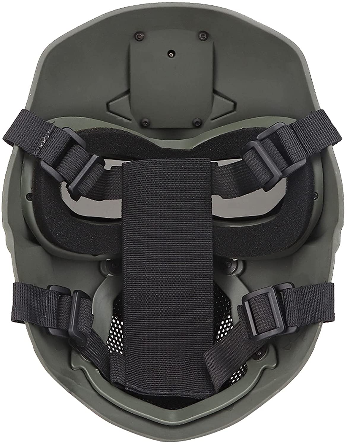 Maschera tattica per casco protettivo integrale Airsoft, maschera per costume cosplay di tipo selvaggio con staffa NVG, per gioco di sopravvivenza sul campo CS