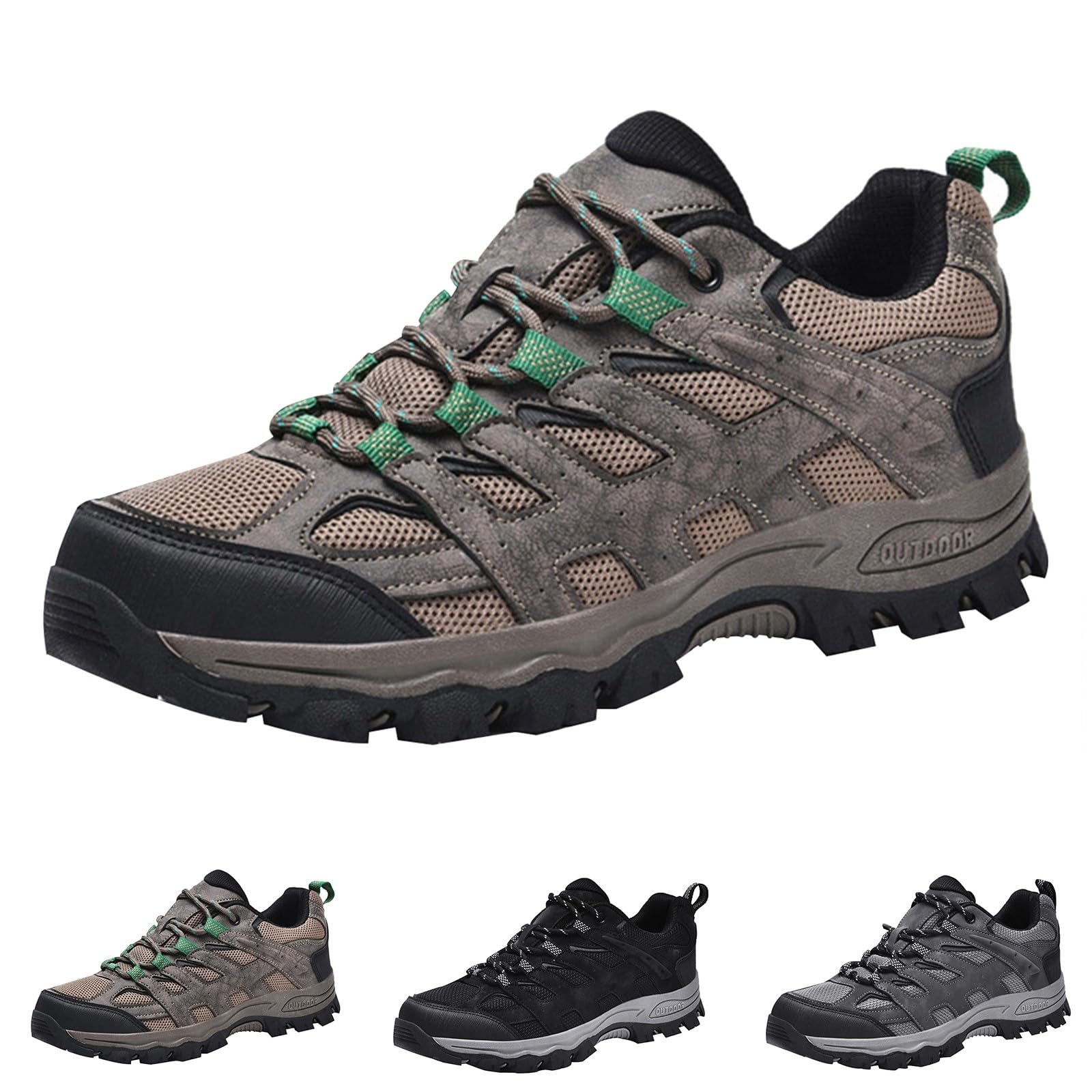 Chaussures de randonnée pour homme - Amortissement - Chaussures de trekking confortables - Imperméables - Chaussures d'escalade - Chaussures de randonnée - Chaussures de marche - Chaussures de travail