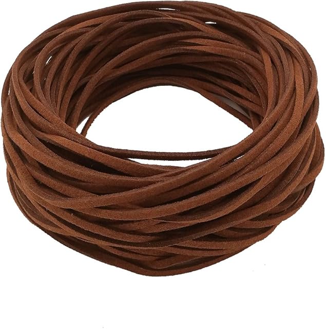 Amerisky 21M Faux Suede String Craft Leather Cord Wire DIY Jewelry Bracelet Necklace Making Beading Thread (Coffee)