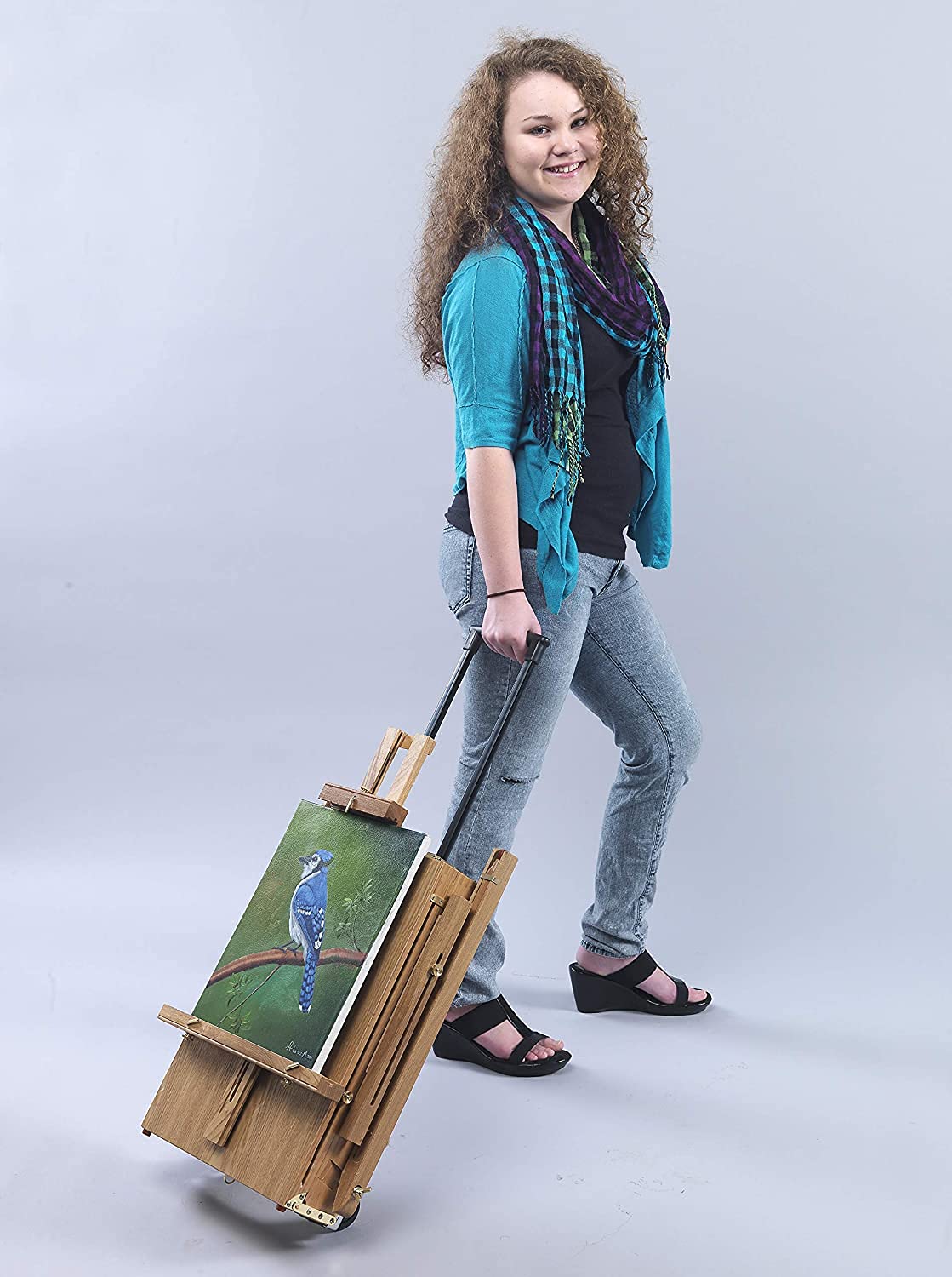 Caja de pintura Tipo de barra de plomo Caja de pintura al óleo Bocetos portátiles Beech Oleo de madera Caja de pintura al óleo portátil Caja de pintura al óleo Caja de caballete Estudiante Estudiante