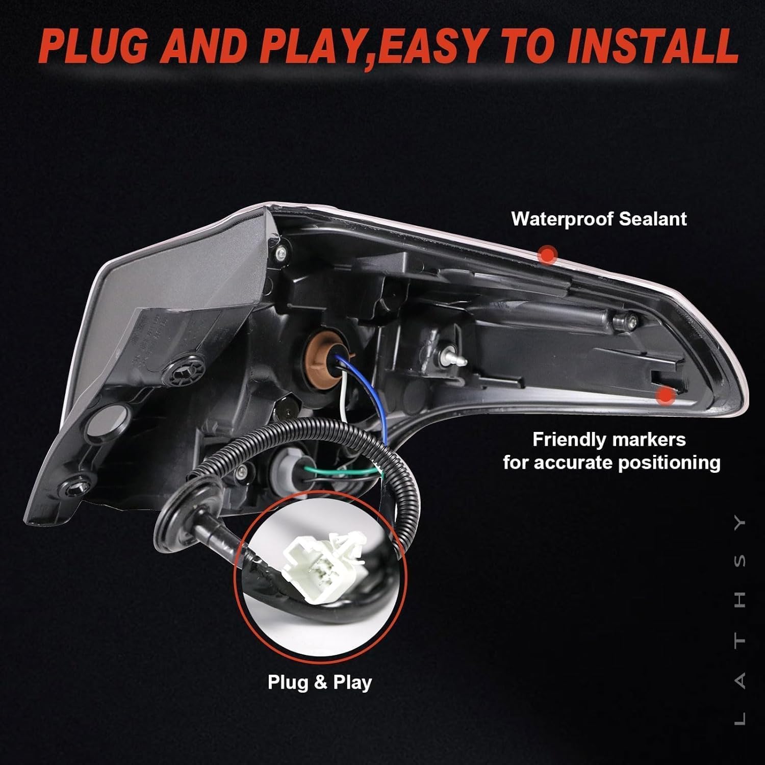 Tail Light Outer Compatible With 2016 2017 2018 Toyota Rav4 Left Driver Side Taillight without bulbs Replace 815500R061 Halogen