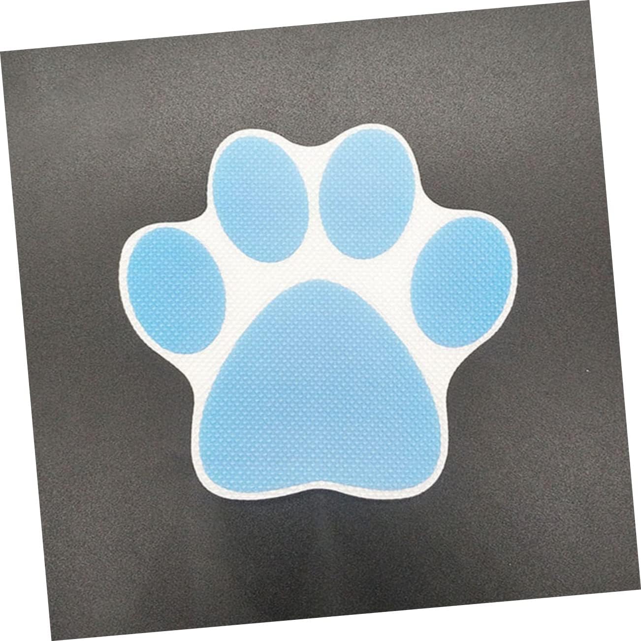 Blue Dog Footprint Bathtub Stickers 4Pcs PEVA Anti Slip for Bath
