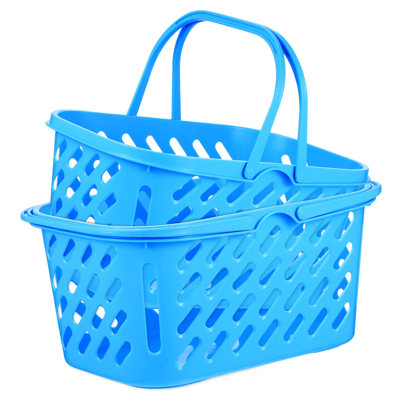 Panier de rangement plastique KOMBIUDA x2 avec poignée pour petites fournitures