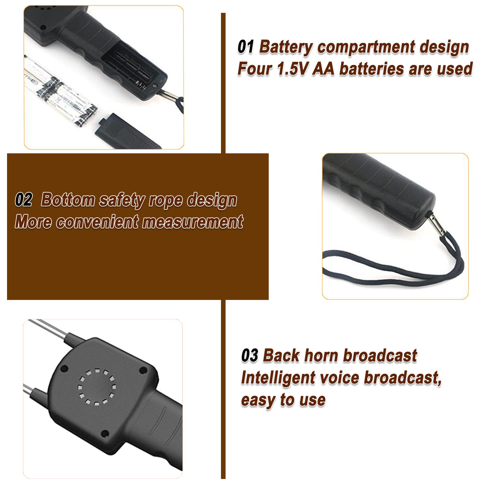 AR991 Humidimètre Numérique LCD pour Grain, Testeur d'Humidité Portable, Analyseur de Teneur en Eau avec Sonde