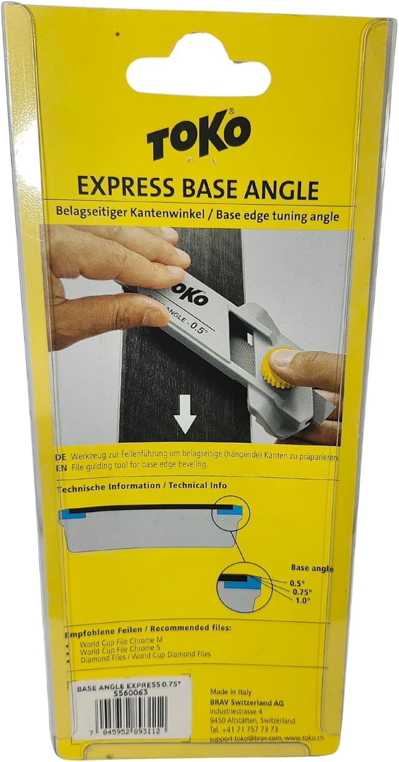 TOKO Express Base Angle - Ergonomic Tool for Base Edge Leveling (0.75°)