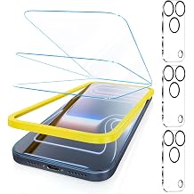 Fotbor [3+3 Pack for iPhone 17 Pro Screen Protector, Anti-Blue Light, [Eye Protection] 9H+ Tempered Glass with Camera Lens Protector