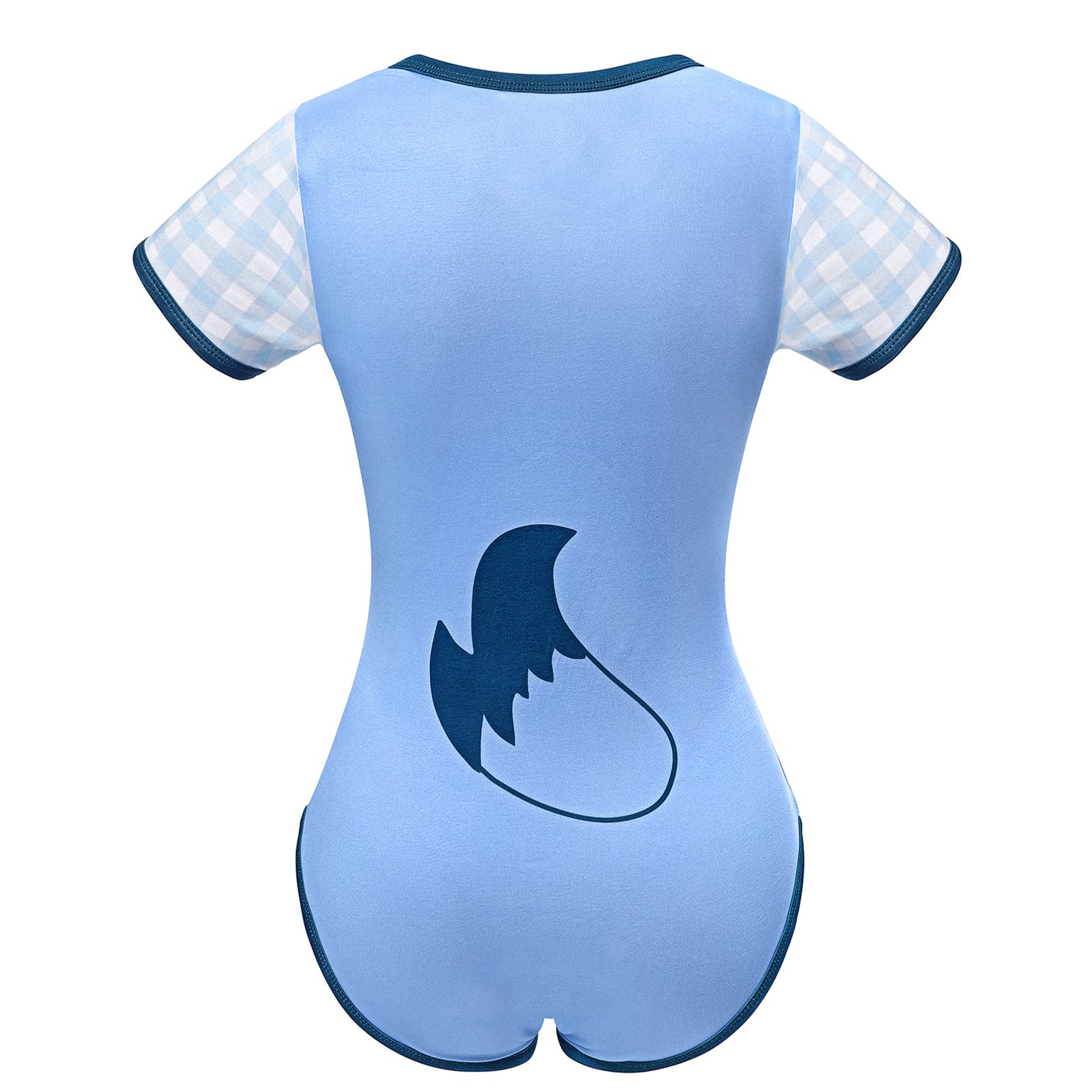 LittleForBig Jedwabiste śpioszki Onesie Piżama Body - Little Blue Onesie Body